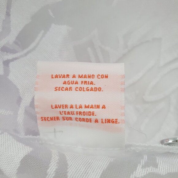 Hearts Of Palm Women's Leaf Burnout Pattern Print Blouse White Size 6 NWT - Picture 8 of 14